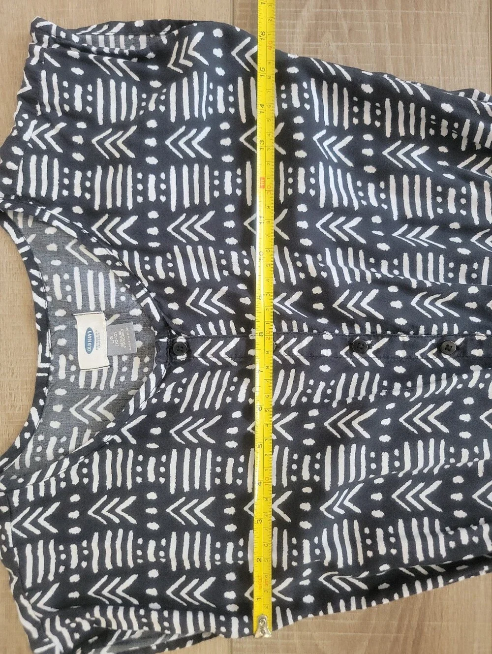 Old Navy Girls Black White Print Geometric Jumpsuit Size Large (10-12) Boho